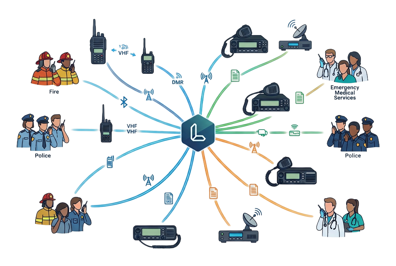 SRA Crosstalk Multi-Channel Cross-Radio Communication